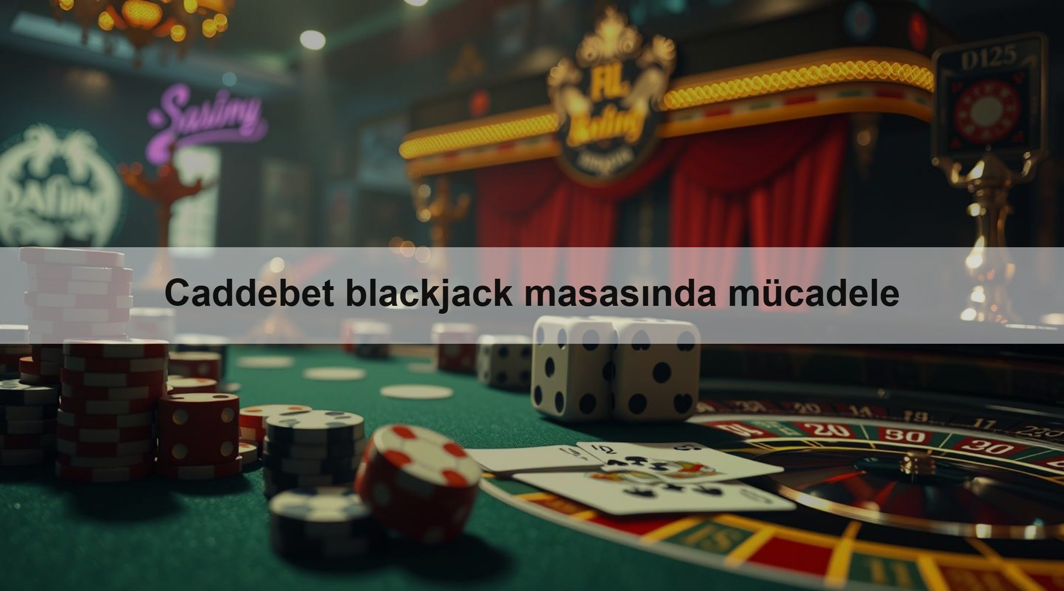 Caddebet blackjack masasında mücadele 1 Caddebet blackjack masasında mücadele