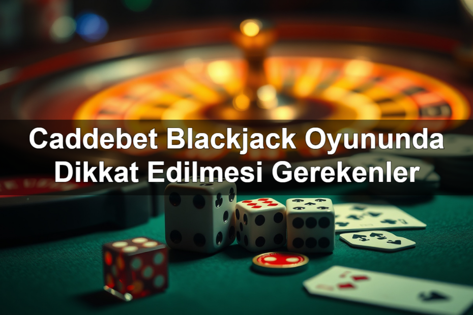 caddebet blackjack oyununda dikkat edilmesi gerekenler 1782320490354