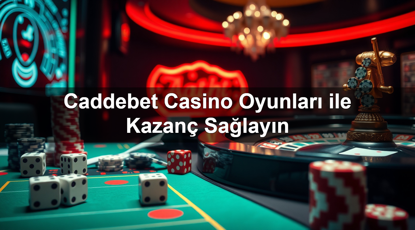 Caddebet Casino Oyunları ile Kazanç Sağlayın