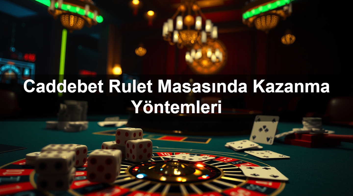 Caddebet Rulet Masasında Kazanma Yöntemleri 1 Caddebet Rulet Masasında Kazanma Yöntemleri