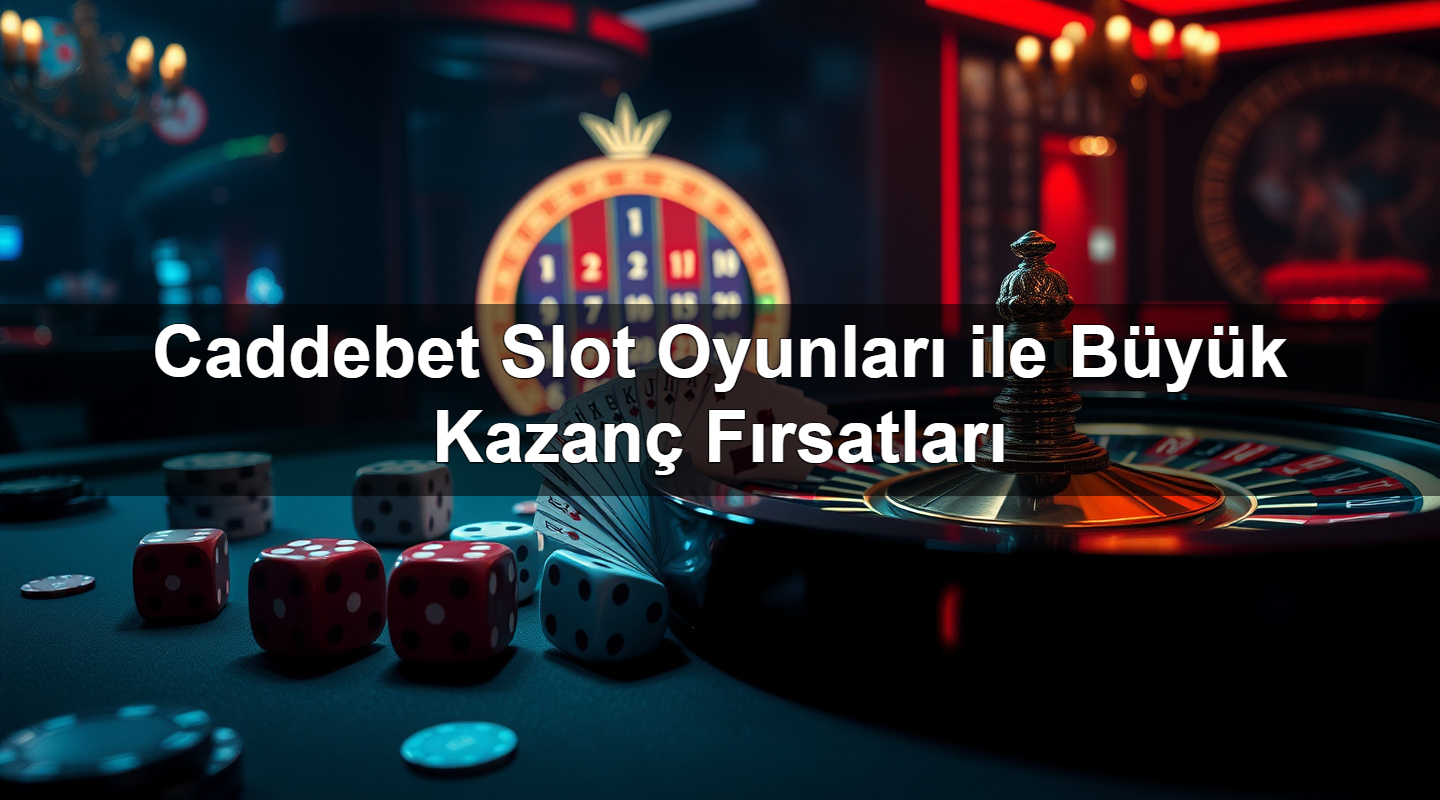 Caddebet Slot Oyunları ile Büyük Kazanç Fırsatları