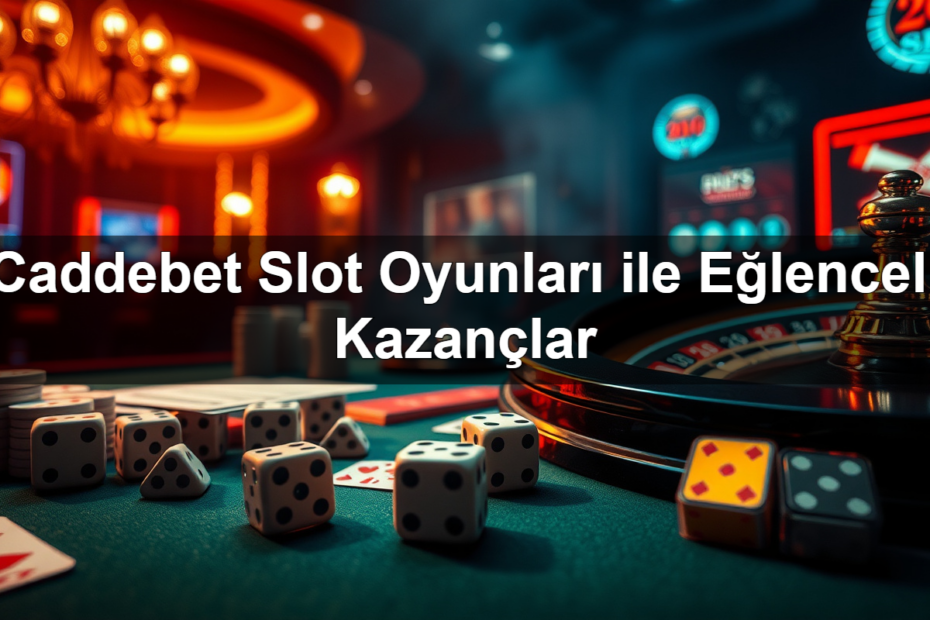 Caddebet Slot Oyunları ile Eğlenceli Kazançlar 3 caddebet slot oyunlar ile e lenceli kazan lar 1782320435936