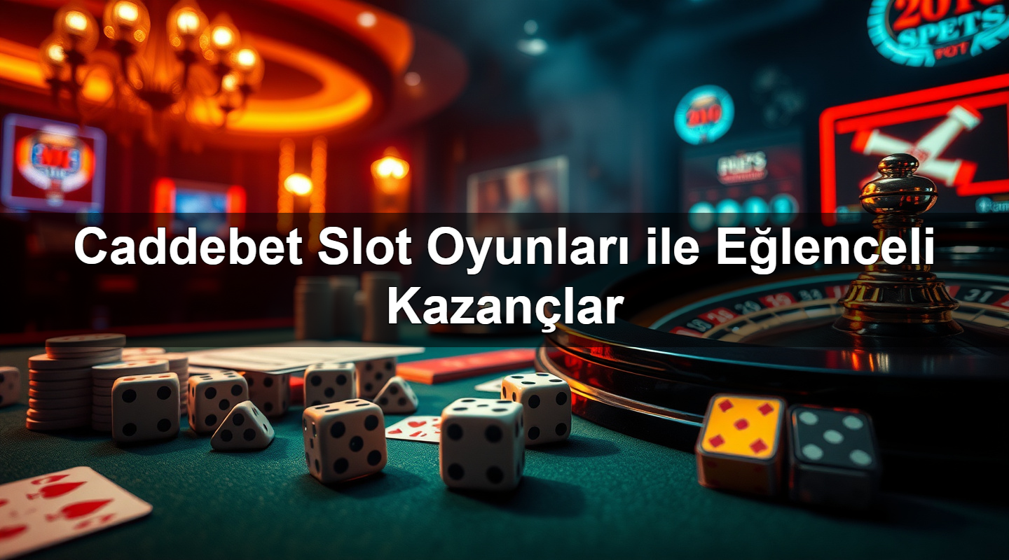 Caddebet Slot Oyunları ile Eğlenceli Kazançlar
